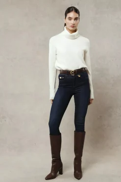 5 Pocket Jodhpur Jean (Dark Indigo)