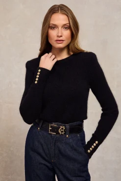 Amy Crew Neck Knit (Black)