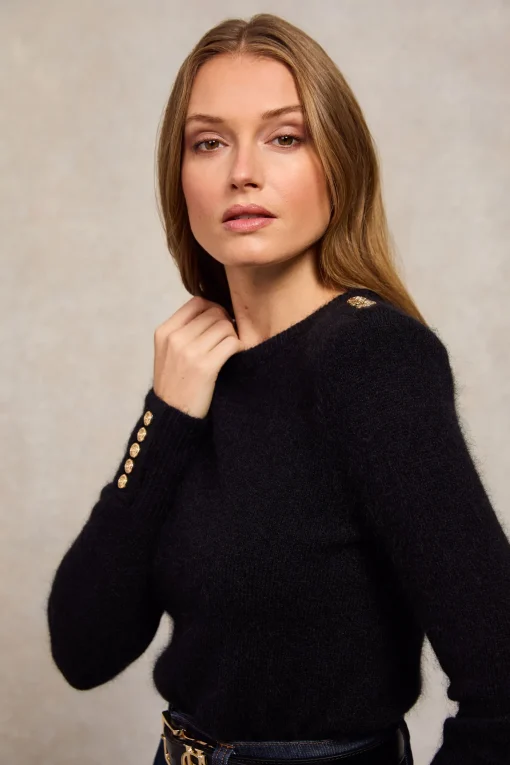 Amy Crew Neck Knit (Black)