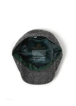 Baker Boy Cap (Wide Tooth Black Herringbone)