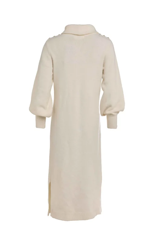 Berkeley Roll Neck Dress (Natural)