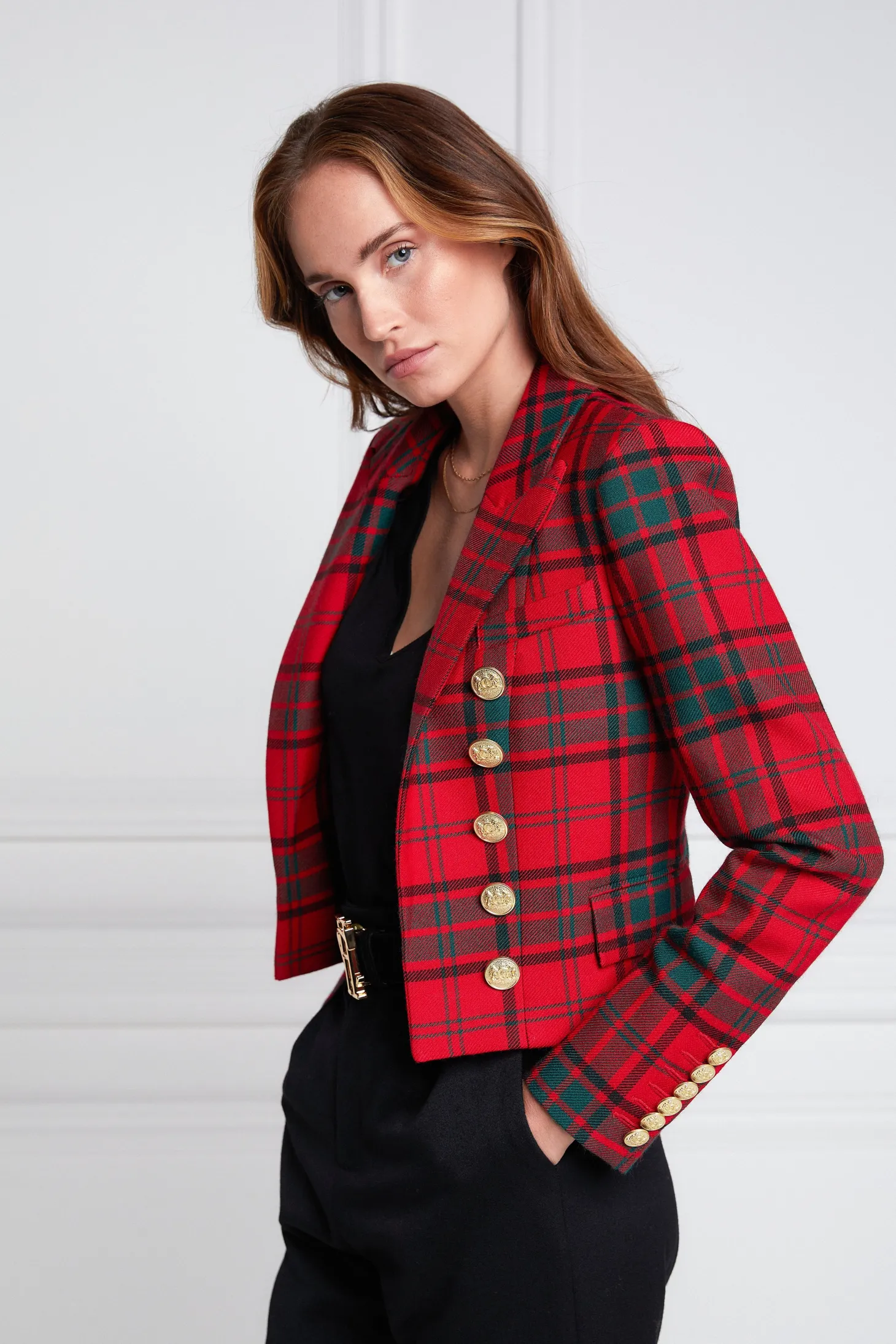 Brompton Jacket (Red Tartan)
