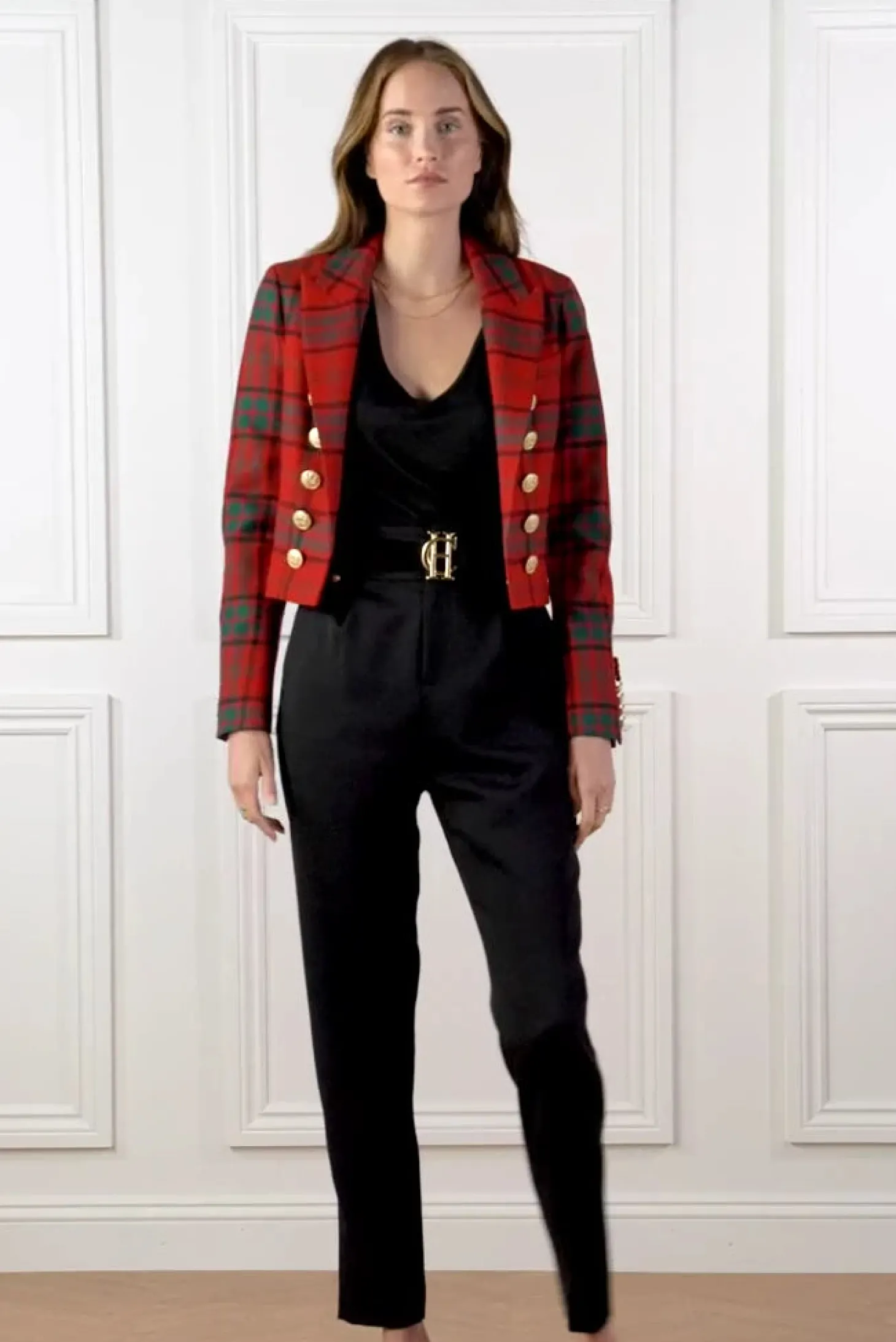 Brompton Jacket (Red Tartan)