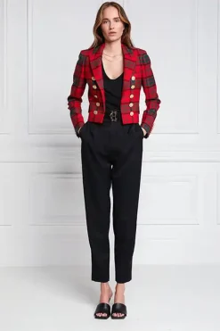 Brompton Jacket (Red Tartan)