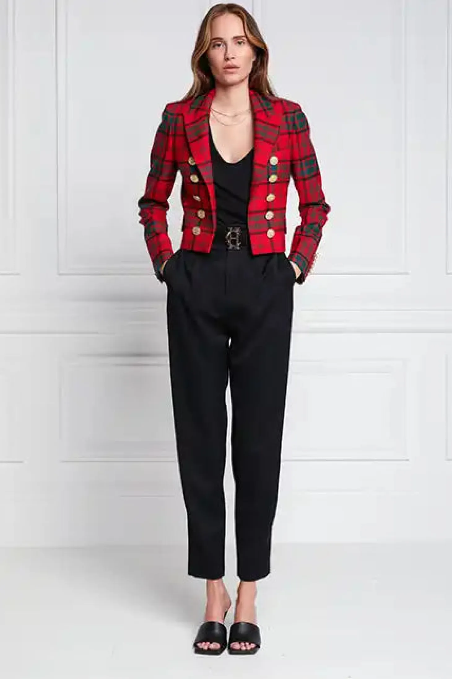Brompton Jacket (Red Tartan)