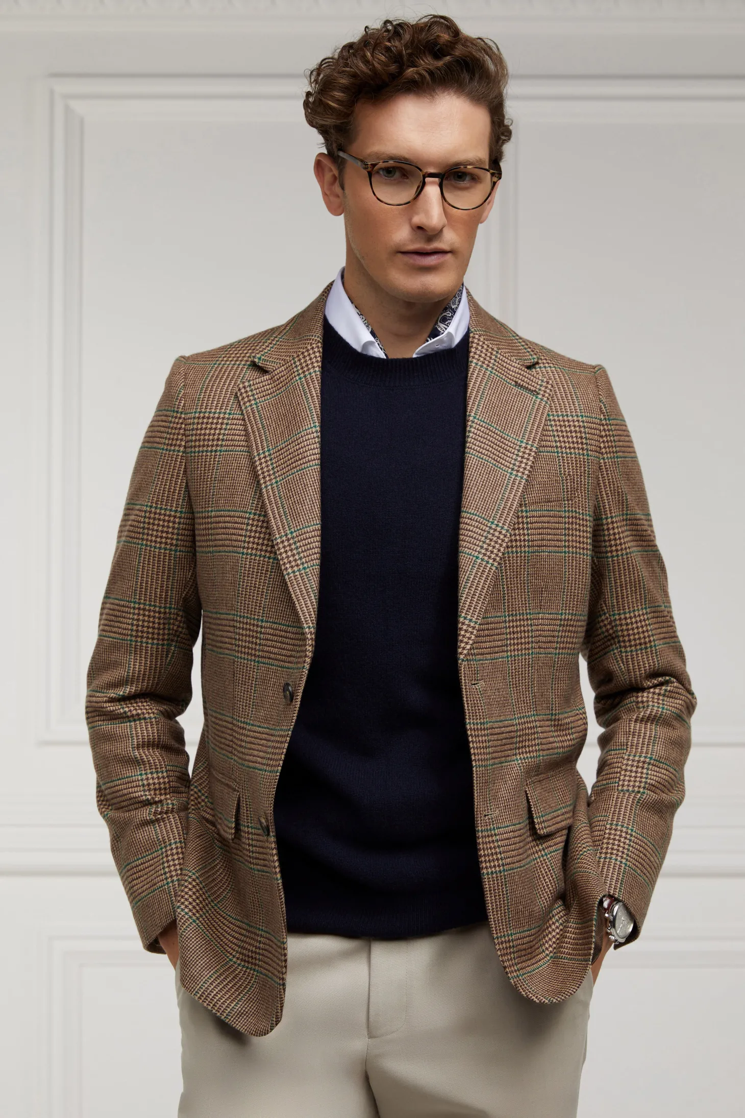 Byron Crew Neck Knit (Navy)