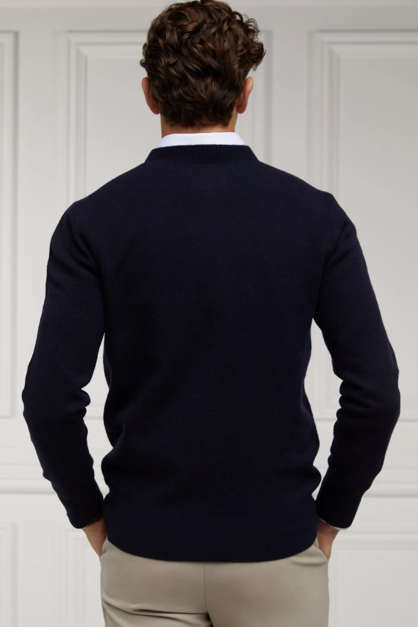 Byron Crew Neck Knit (Navy)