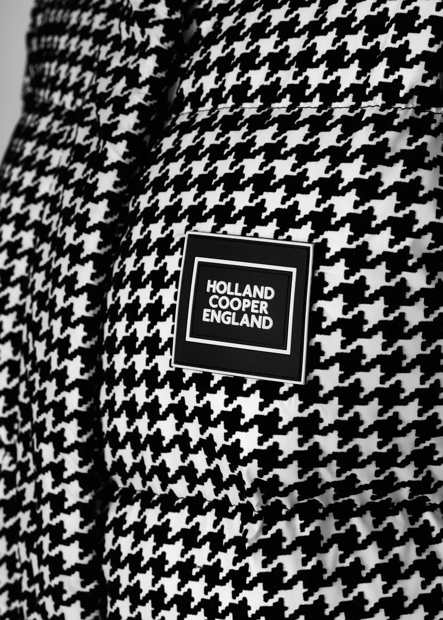 Camden Longline Coat (Houndstooth)