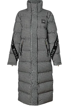 Camden Longline Coat (Houndstooth)