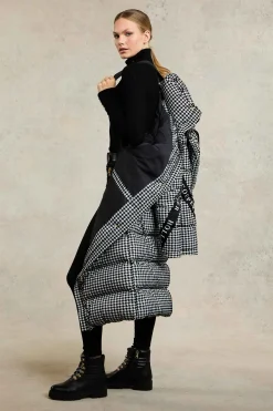 Camden Longline Coat (Houndstooth)