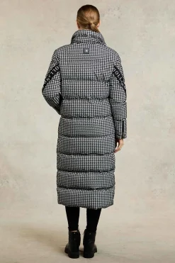 Camden Longline Coat (Houndstooth)