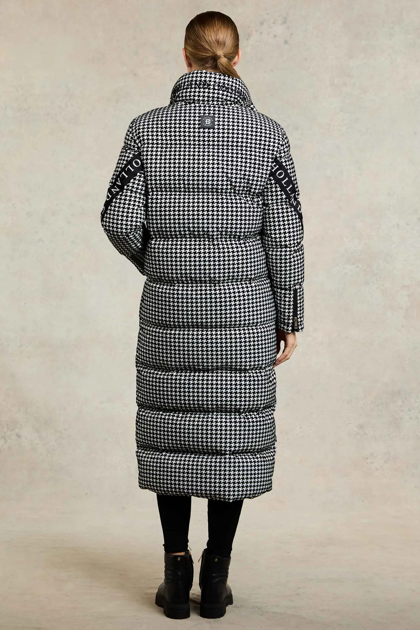Camden Longline Coat (Houndstooth)