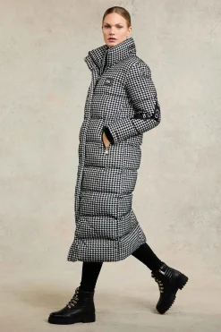 Camden Longline Coat (Houndstooth)