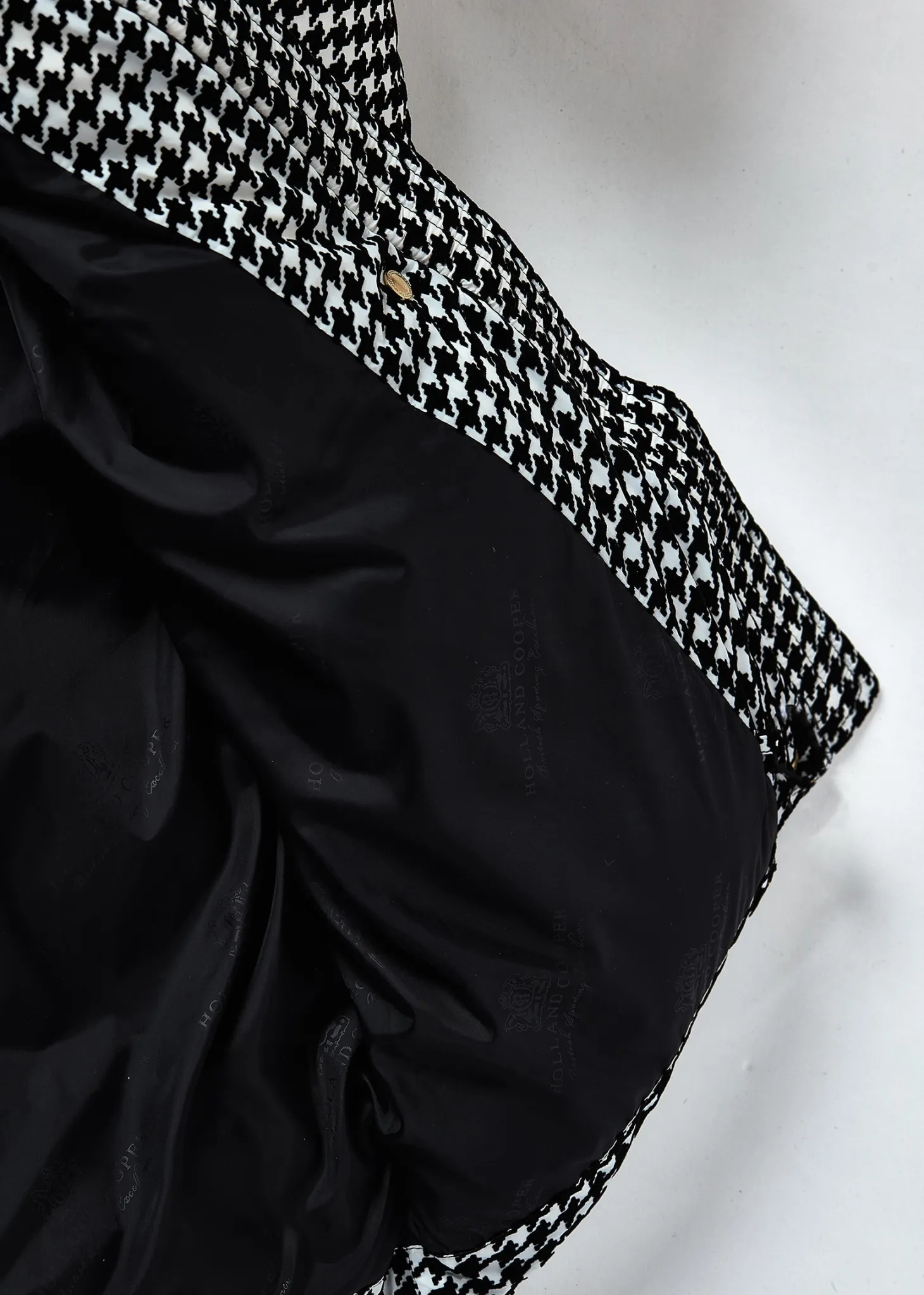 Camden Longline Coat (Houndstooth)