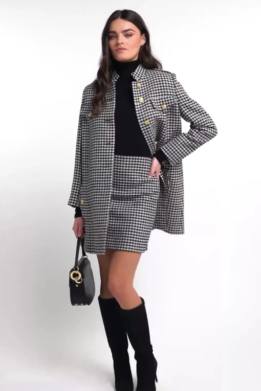 Chelsea Skirt (Houndstooth)