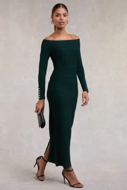 Christina Bandage Dress (Deep Emerald)