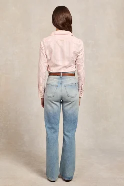 Classic Button Down Shirt (Pink Stripe)