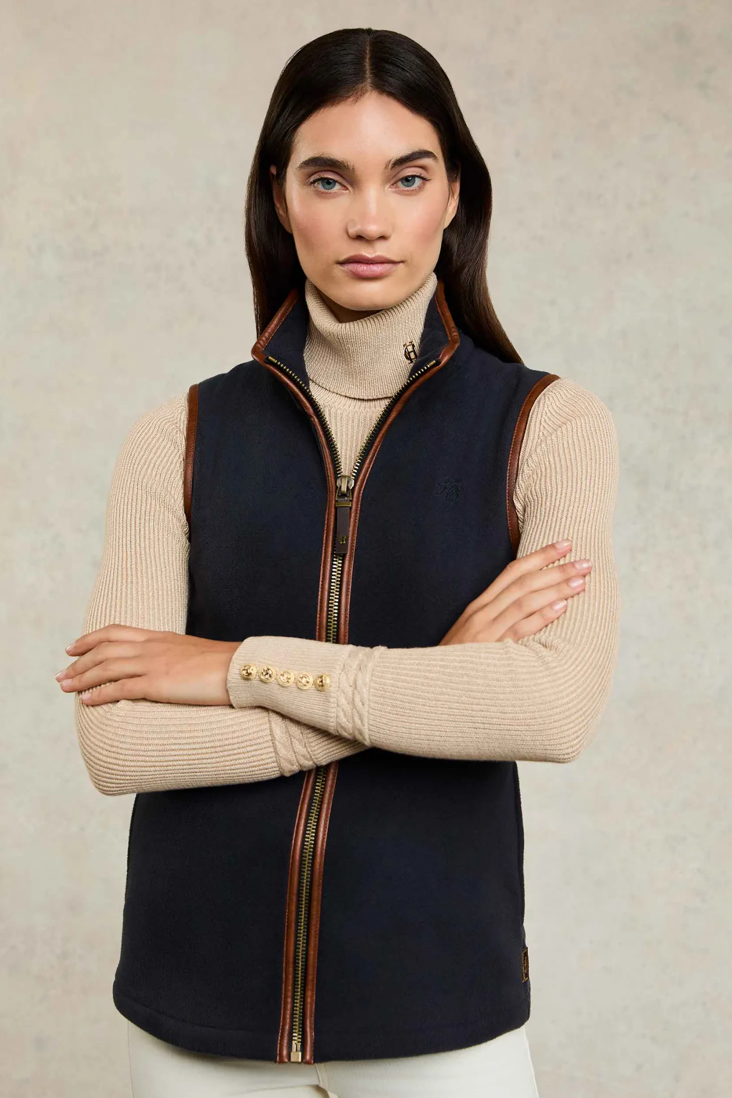 Country Fleece Gilet (Ink Navy)