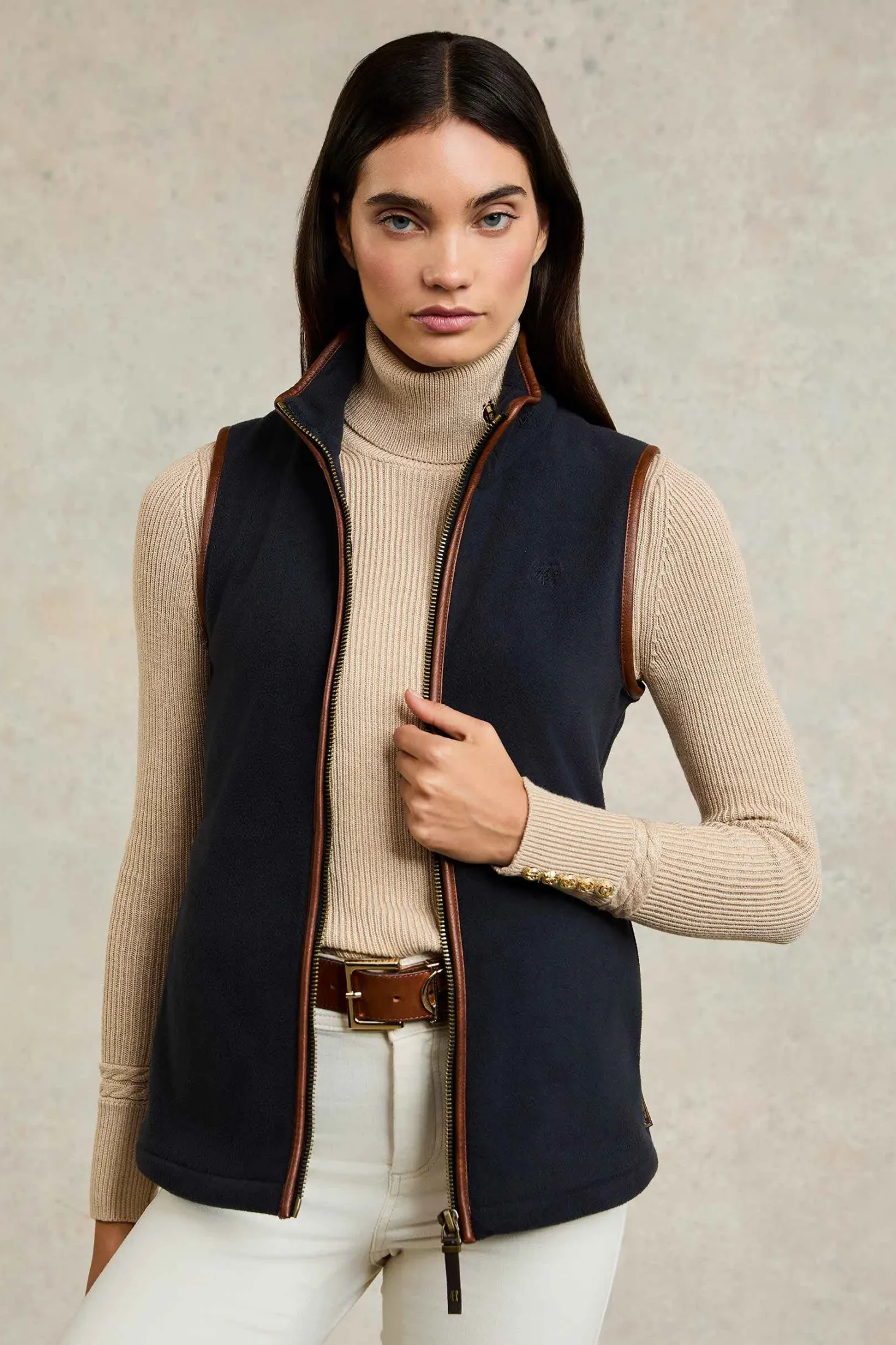 Country Fleece Gilet (Ink Navy)