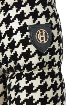 Crawford Longline Coat (Ecru Houndstooth)