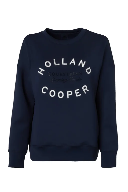 Crystal Crew Neck Sweat (Ink Navy)