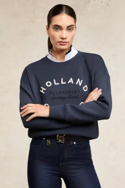Crystal Crew Neck Sweat (Ink Navy)