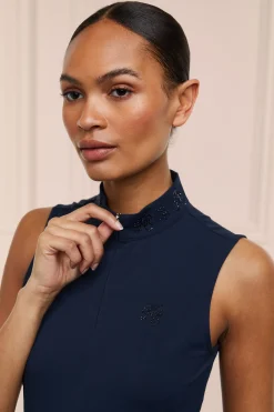 Crystal Sleeveless Base Layer (Ink Navy)