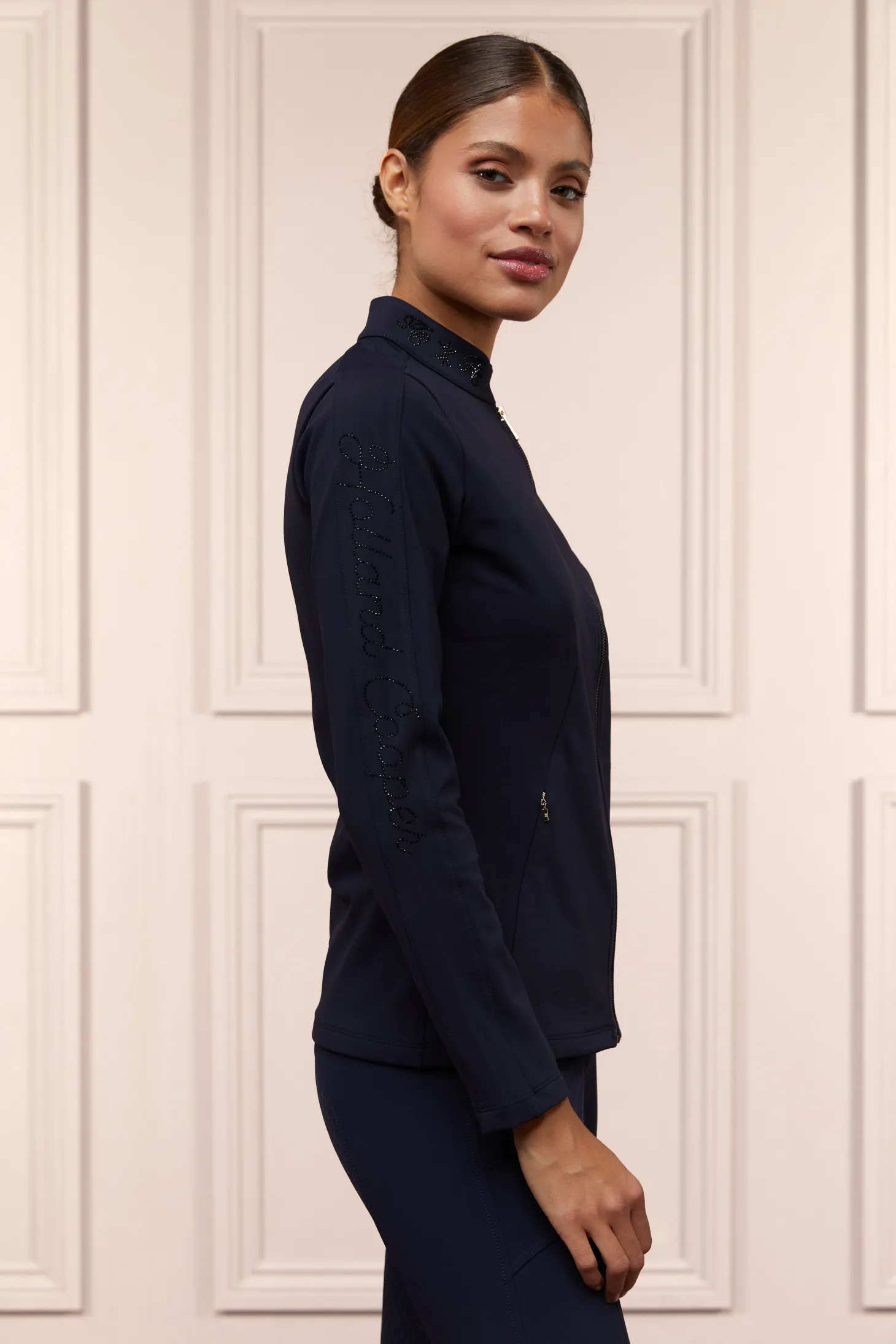 Crystal Zip Jacket (Ink Navy)