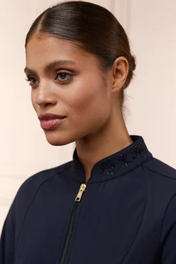 Crystal Zip Jacket (Ink Navy)