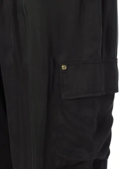 Cupro Cargo Pant (Black)