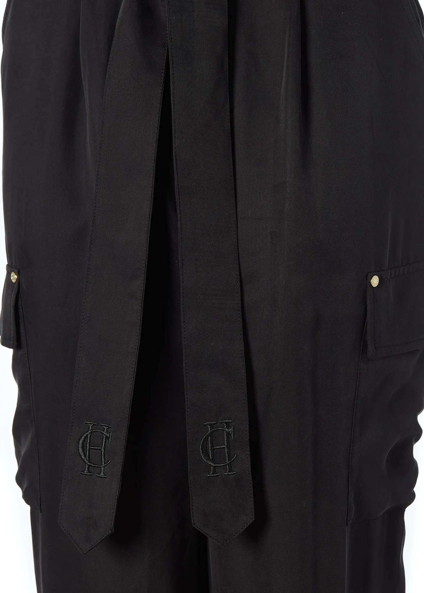 Cupro Cargo Pant (Black)