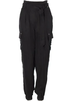 Cupro Cargo Pant (Black)