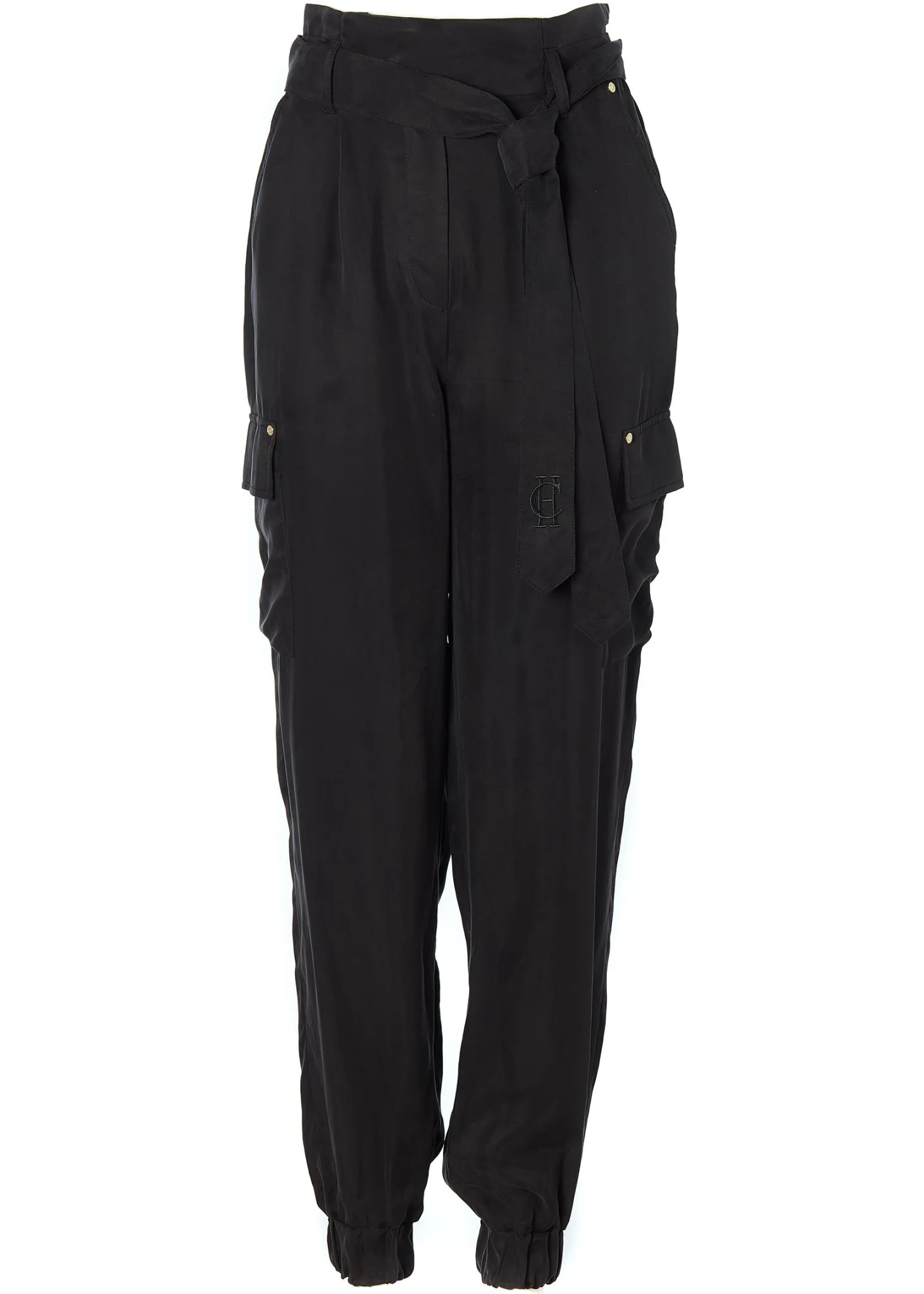 Cupro Cargo Pant (Black)
