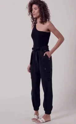 Cupro Cargo Pant (Black)