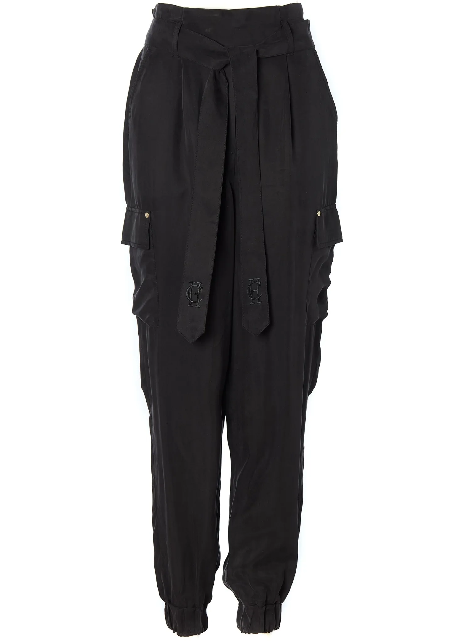 Cupro Cargo Pant (Black)