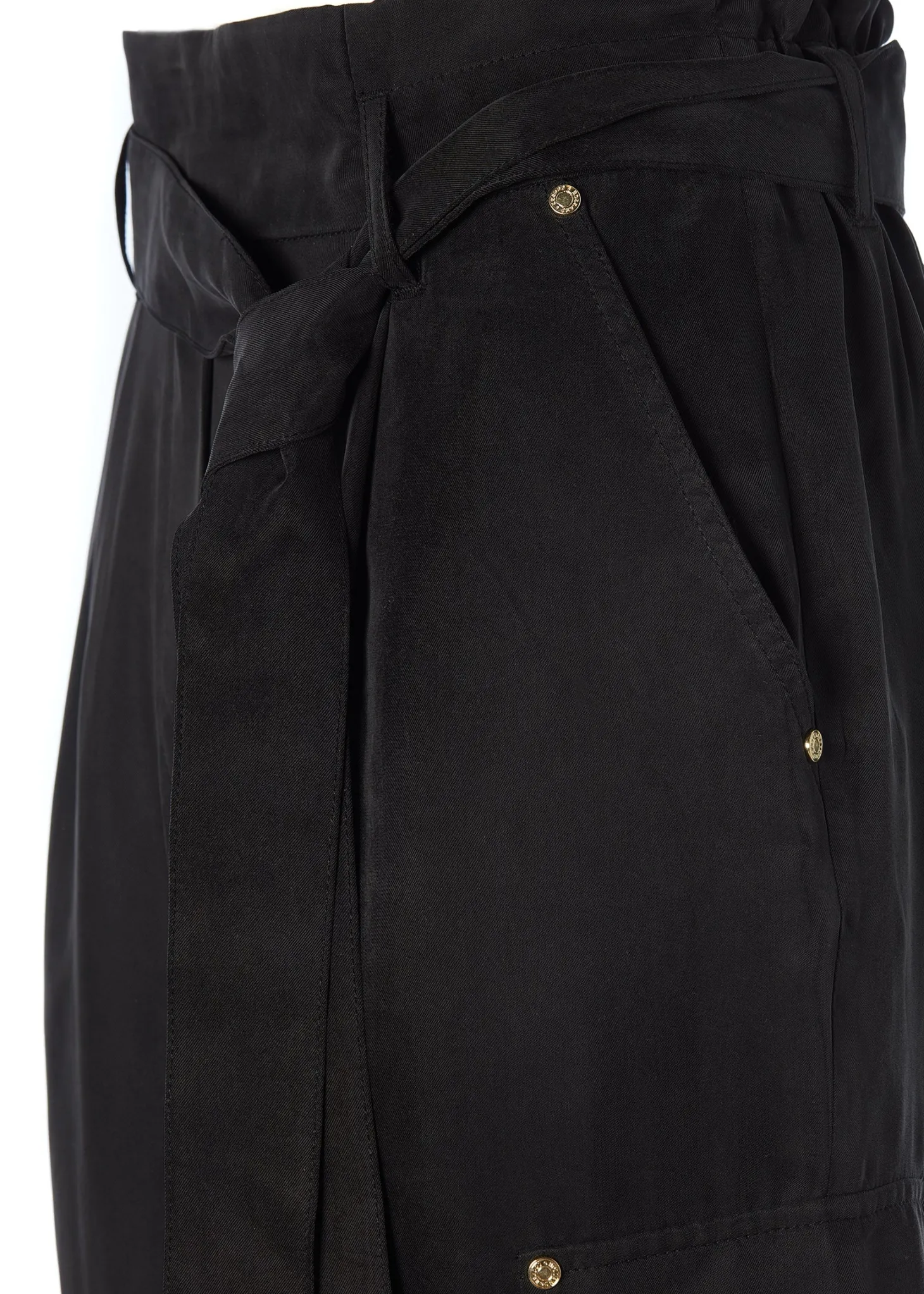 Cupro Cargo Pant (Black)