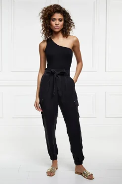 Cupro Cargo Pant (Black)