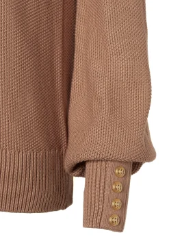 Daisy Roll Neck Knit (Camel)