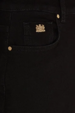 Denim Maxi Skirt (Black)