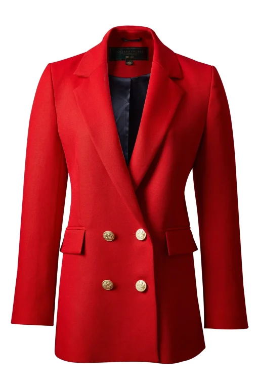 Double Breasted Blazer (Red Barathea)