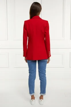 Double Breasted Blazer (Red Barathea)