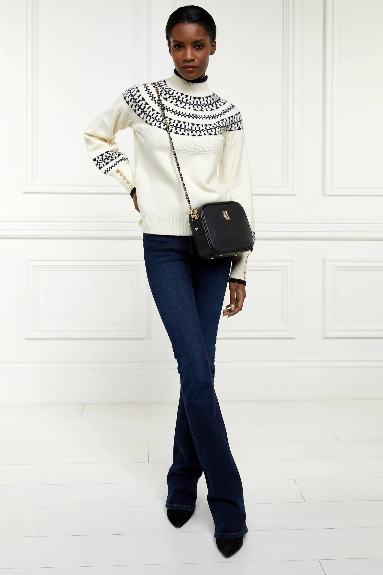 Elodie Roll Neck Knit (Natural)