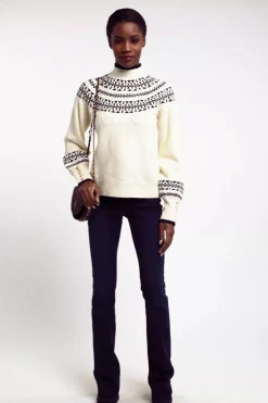 Elodie Roll Neck Knit (Natural)