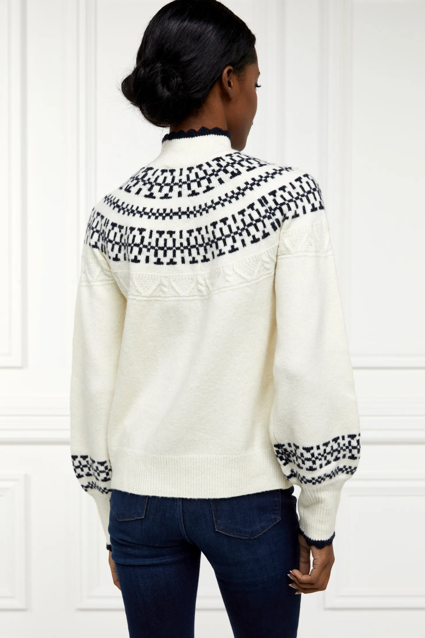 Elodie Roll Neck Knit (Natural)