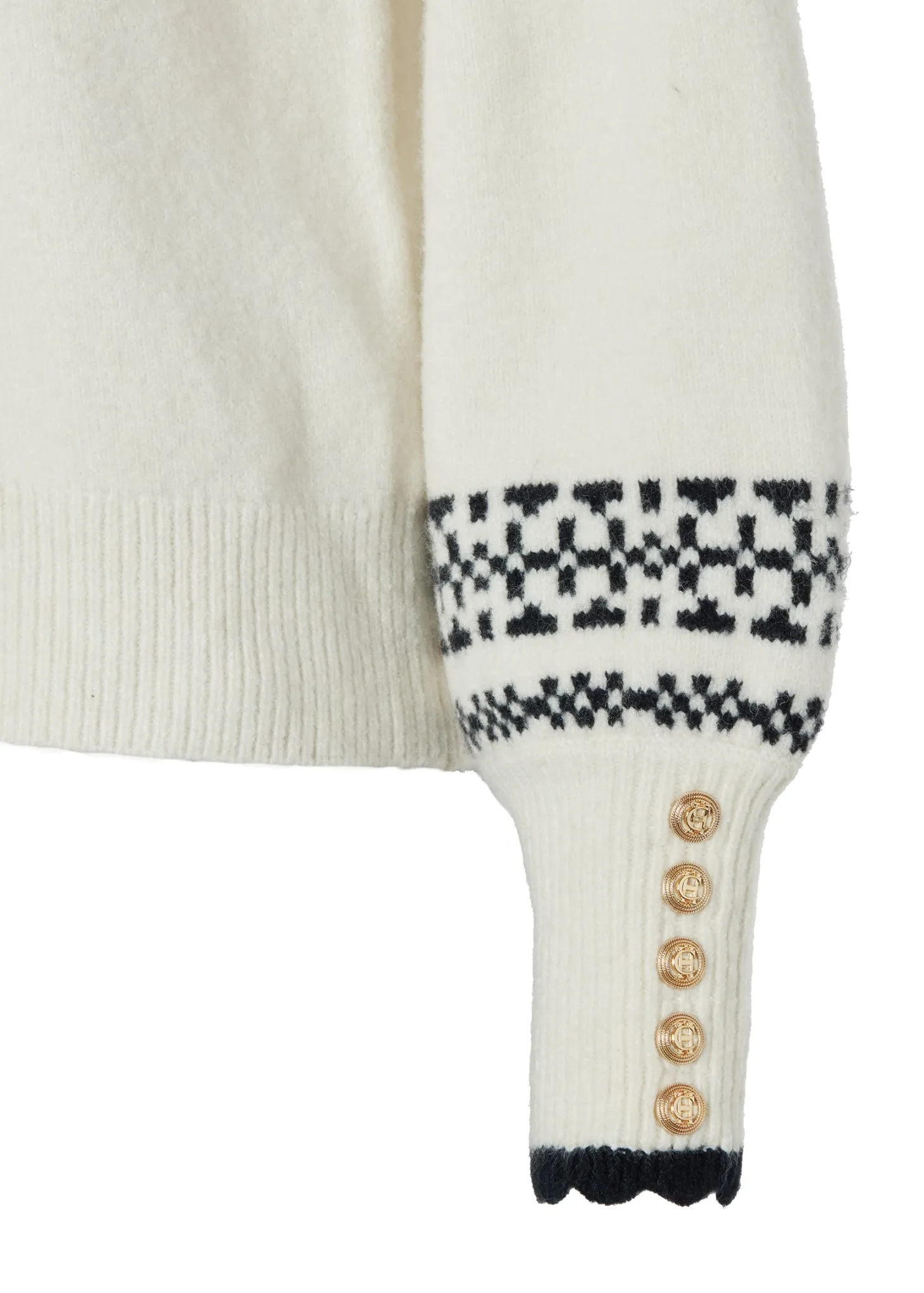 Elodie Roll Neck Knit (Natural)