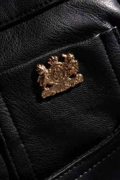 Faux Leather Maxi Skirt (Black)