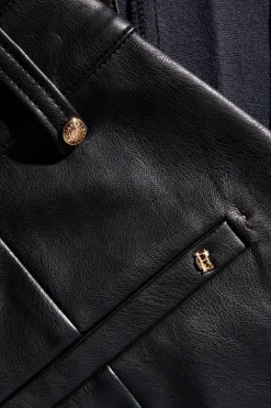 Faux Leather Maxi Skirt (Black)