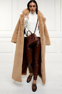 Faux Leather Skinny Jean (Burnished Tan)