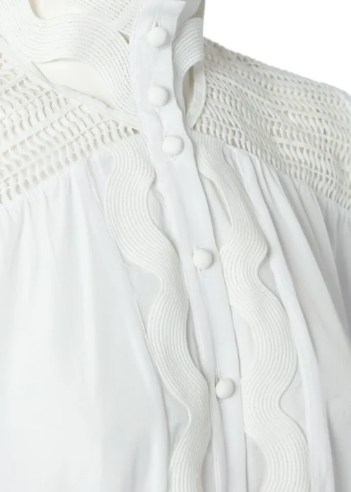 Featherton Lace Shirt (White)