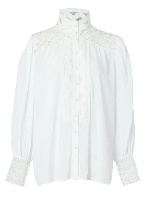 Featherton Lace Shirt (White)